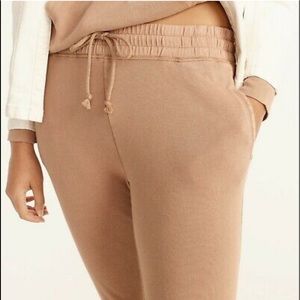 NWT J. Crew Magic Rinse Joggers mocha